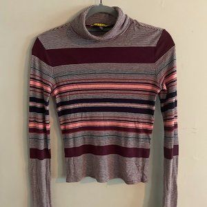 Prince & FoxTurtleneck Long Sleeve Striped Shirt